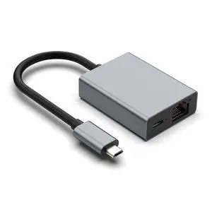 1 x RJ45 Ethernet Local Area Network Adapter with USB C-type charging port 1 x RJ45 Ethernet Local Area Network Adapter with USB C-type charging port