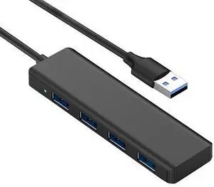 1 USB Hub 3.0 Fast Data Transfer USB 3.0 4-port Hub Compatible with Laptop, Windows PC, Mac Printer, Mobile Hard Drive 1 USB Hub 3.0 Fast Data Transfer USB 3.0 4-port Hub Compatible with Laptop, Windows PC, Mac Printer, Mobile Hard Drive