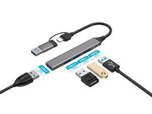 USB 3.0 Hub - 4 Ports Ultra-thin Woven USB 3.0 Hub Suitable for MacBook, Mac Pro, Mac Mini, iMac, Surface Pro, XPS, PC, Flash Drive, Portable Hard Drive USB 3.0 Hub - 4 Ports Ultra-thin Woven USB 3.0 Hub Suitable for MacBook, Mac Pro, Mac Mini, iMac, Surface Pro, XPS, PC, Flash Drive, Portable Hard Drive