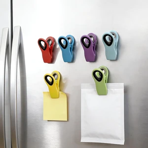 6 Pcs Magnetic Chip Clips, Fridge Magnets Bag Clips with Air Tight Seal for Food Storage, Kitchen Essentials for New Home 6 Pcs Magnetic Chip Clips, Fridge Magnets Bag Clips with Air Tight Seal for Food Storage, Kitchen Essentials for New Home