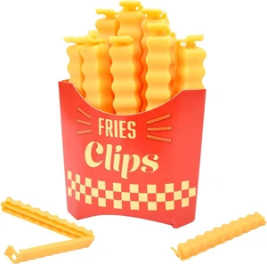 French Fry Bread Bag Food Clips for Creative Clips 12 PCS, Fries Kitchen Clip, Moisture Proof and Fresh-Keeping Food Sealing Clip. French Fry Bread Bag Food Clips for Creative Clips 12 PCS, Fries Kitchen Clip, Moisture Proof and Fresh-Keeping Food Sealing Clip.