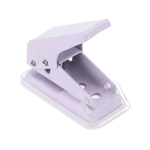 Mini Portable Small Hole Puncher 6 Sheet Punch Capacity Metal Paper Puncher for Tag DIY Craft Scrapbook Ticket, Purple Mini Portable Small Hole Puncher 6 Sheet Punch Capacity Metal Paper Puncher for Tag DIY Craft Scrapbook Ticket, Purple