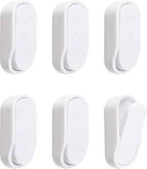 Elliptical Folding Wall Hook, 6Pcs Space-Saving Walls Mounted Hangers with Self-Adhesive and Screw Options for Kitchen Bathroom Entryway Bedroom Organizer Elliptical Folding Wall Hook, 6Pcs Space-Saving Walls Mounted Hangers with Self-Adhesive and Screw Options for Kitchen Bathroom Entryway Bedroom Organizer
