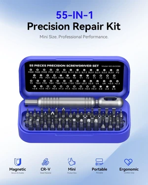 55-in-1 Precision Screwdriver Set Mini Magnetic Repair Tool Kit54 Magnetic Durable Bits, Compact Magnetic Case for Phone, Laptop, PC, Camera, Watch and Gifts for Men Women blue 55-in-1 Precision Screwdriver Set Mini Magnetic Repair Tool Kit54 Magnetic Durable Bits, Compact Magnetic Case for Phone, Laptop, PC, Camera, Watch and Gifts for Men Women blue