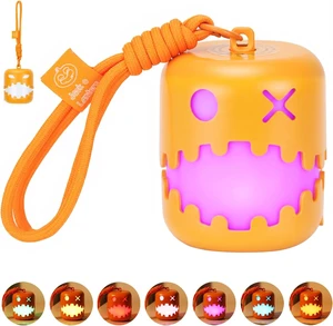 Halloween Jack-O-Lantern Pull String Night Light, Rechargeable Type-C Portable Pumpkin Lamp, 7-Color & Warm White LED, Cute Decor for Bedroom Camping, Holiday Gift for Women Girls Friends Halloween Jack-O-Lantern Pull String Night Light, Rechargeable Type-C Portable Pumpkin Lamp, 7-Color & Warm White LED, Cute Decor for Bedroom Camping, Holiday Gift for Women Girls Friends
