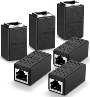6 Pack RJ45 Cat 6 Coupler, Ethernet Cable Extender, in Line Ethernet Connector for Cat7 Cat6 Cat5e Cat5 Ethernet Cable, Ethernet Extender Adapter Female to Female, Ethernet Network Cable Coupler 6 Pack RJ45 Cat 6 Coupler, Ethernet Cable Extender, in Line Ethernet Connector for Cat7 Cat6 Cat5e Cat5 Ethernet Cable, Ethernet Extender Adapter Female to Female, Ethernet Network Cable Coupler