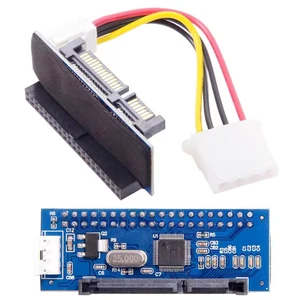 IDE/PATA 40Pin Disk To SATA Female Converter Adapter PCBA For Desktop & 3.5" Hard Disk Drive With 7Pin-SATA Data Cable IDE/PATA 40Pin Disk To SATA Female Converter Adapter PCBA For Desktop & 3.5" Hard Disk Drive With 7Pin-SATA Data Cable