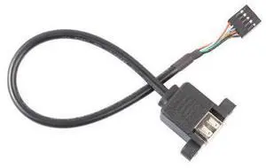 9 Pin Motherboard Header to 2 Ports USB 2.0 Female Cable Adapter 30cm Extension Cables Computer Connectors for PC 9 Pin Motherboard Header to 2 Ports USB 2.0 Female Cable Adapter 30cm Extension Cables Computer Connectors for PC