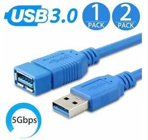 10FT Super Speed USB 3.0 Type A Male to Female Extension Cable For Laptop PC 10FT Super Speed USB 3.0 Type A Male to Female Extension Cable For Laptop PC