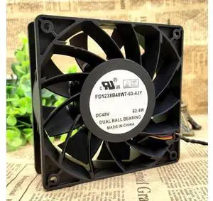 FD1238B48W7-63-4JY DC48V 62.40W 12cm12038 cooling fan FD1238B48W7-63-4JY DC48V 62.40W 12cm12038 cooling fan