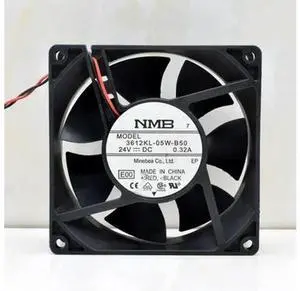 FOR NMB-MAT 3612KL-05W-B50 E00 DC 24V 0.32A 90x90x32mm 2-Wire Server Cooling Fan FOR NMB-MAT 3612KL-05W-B50 E00 DC 24V 0.32A 90x90x32mm 2-Wire Server Cooling Fan