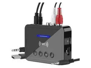Bluetooth 5.0 Receiver Transmitter FM Stereo AUX 3.5mm Jack RCA Wireless NFC Bluetooth Audio Adapter for TV PC Headphone Bluetooth 5.0 Receiver Transmitter FM Stereo AUX 3.5mm Jack RCA Wireless NFC Bluetooth Audio Adapter for TV PC Headphone