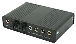 2.0 Channel 5.1 Optical Toslink S/PDIF Audio Sound Card,External Audio Adapter Converter -PC Computer Laptop Sound Recording 2.0 Channel 5.1 Optical Toslink S/PDIF Audio Sound Card,External Audio Adapter Converter -PC Computer Laptop Sound Recording