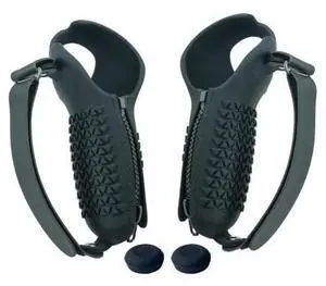 Anti-Throw Controller Shells Grips Rocker Caps for 4 VR Handle Protective Pouch VR Controller Sleeves Lightweight(Black) Anti-Throw Controller Shells Grips Rocker Caps for 4 VR Handle Protective Pouch VR Controller Sleeves Lightweight(Black)