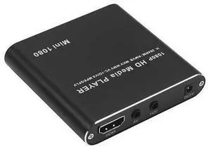 MINI 1080P Full HD Media USB HDD SD/MMC Card Player Box, US Plug(Black) MINI 1080P Full HD Media USB HDD SD/MMC Card Player Box, US Plug(Black)