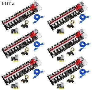 PCIE Riser for Video Card VER103A-3 Riser PCI Express X16 High Power 12 Capacitor SATA to 6Pin Cable USB3.0 Cable for BTC Mining PCIE Riser for Video Card VER103A-3 Riser PCI Express X16 High Power 12 Capacitor SATA to 6Pin Cable USB3.0 Cable for BTC Mining