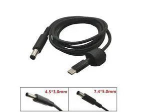 USB Type C PD Converter Universal Laptop Charging Cable Cord Dc Power Adapter for Dell-Notebook Power Supply Cable 1.5m(4.5x3.0mm) USB Type C PD Converter Universal Laptop Charging Cable Cord Dc Power Adapter for Dell-Notebook Power Supply Cable 1.5m(4.5x3.0mm)