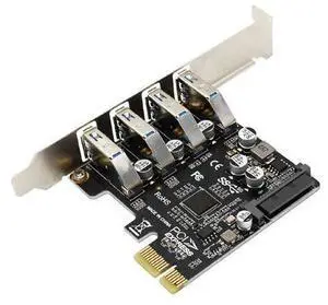 PCIe USB 3.0 HUB Adapter USB 3.0 PCI Express Adapter 4 Port USB 3.0 PCI-E Expansion Card 5Gbps Controller Converter for Computer PCIe USB 3.0 HUB Adapter USB 3.0 PCI Express Adapter 4 Port USB 3.0 PCI-E Expansion Card 5Gbps Controller Converter for Computer