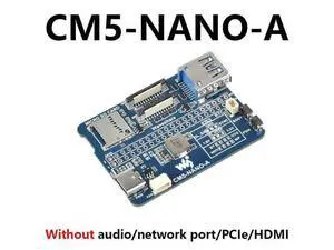 Pi CM5 Mini Base IO Board NANO A Development For Compute Module 5 Waveshare CM5-NANO-A Pi CM5 Mini Base IO Board NANO A Development For Compute Module 5 Waveshare CM5-NANO-A
