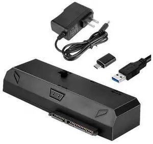 SATA to USB Adapter for 2.5 3.5 Inch HDD/SSD Hard Drive Disk, Optical Drive, with 12V2A Power Adapter, 2-in-1 SATA to USB Adapter SATA to USB Adapter for 2.5 3.5 Inch HDD/SSD Hard Drive Disk, Optical Drive, with 12V2A Power Adapter, 2-in-1 SATA to USB Adapter