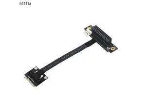 PCI-E Riser 270 Degree Mini PCIe To PCI-E 4X Adapter Converter Cable Riser w/ 4pin FDD Power Connector for PCI-E Tester Extender PCI-E Riser 270 Degree Mini PCIe To PCI-E 4X Adapter Converter Cable Riser w/ 4pin FDD Power Connector for PCI-E Tester Extender