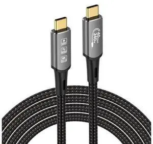 USB4 Cable, with Thunderbolt 4 Cable, 240W Charging, 40Gbps Data, 8K @ 60Hz 4K120Hz HDR, PD3.1, USB C to USB C Cable, M1 M2 M3 SSD Laptops Monitor USB4 Cable, with Thunderbolt 4 Cable, 240W Charging, 40Gbps Data, 8K @ 60Hz 4K120Hz HDR, PD3.1, USB C to USB C Cable, M1 M2 M3 SSD Laptops Monitor