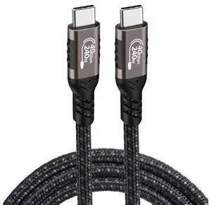 PDEEY USB C Thunderbolt 4 Cable 3 ft - 240W, 40Gpbs, 8K HD Display, USB 4 Cable Compatible for MacBook, iPhone 15 16 17, iPad Pro, Hub Docking PDEEY USB C Thunderbolt 4 Cable 3 ft - 240W, 40Gpbs, 8K HD Display, USB 4 Cable Compatible for MacBook, iPhone 15 16 17, iPad Pro, Hub Docking