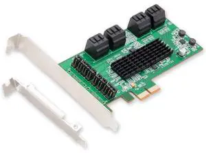 IO CREST SI-PEX40071 SATA III 8 Port Controller Card PCE-e 2.0 x2 with Low Profile Bracket IO CREST SI-PEX40071 SATA III 8 Port Controller Card PCE-e 2.0 x2 with Low Profile Bracket