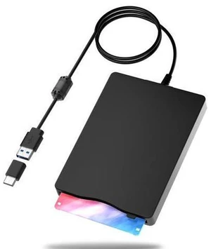 Floppy Disk Reader,External Floppy Drive, 3.5" USB &Type C Floppy Disk Reader Portable 1.44 MB FDD for PC, Laptop and Desktop Compatible with Windows 2000/XP/Vista/7/8/10/11 Floppy Disk Reader,External Floppy Drive, 3.5" USB &Type C Floppy Disk Reader Portable 1.44 MB FDD for PC, Laptop and Desktop Compatible with Windows 2000/XP/Vista/7/8/10/11