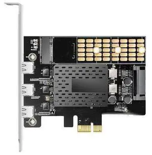 Expansion Card PCIE X1 To 3 Port Type C with Built In M.2 Solid State Disk Adapter Card Supports 2280 SSD USBC M2 SATA Expansion Card PCIE X1 To 3 Port Type C with Built In M.2 Solid State Disk Adapter Card Supports 2280 SSD USBC M2 SATA