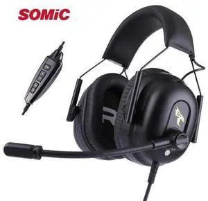 SOMIC G936 USB 7.1 Luxury Gaming Headsets Noise Cancelling Monitor Headphones for Playerunknown Battleground LOL CF PS4 PC Games SOMIC G936 USB 7.1 Luxury Gaming Headsets Noise Cancelling Monitor Headphones for Playerunknown Battleground LOL CF PS4 PC Games