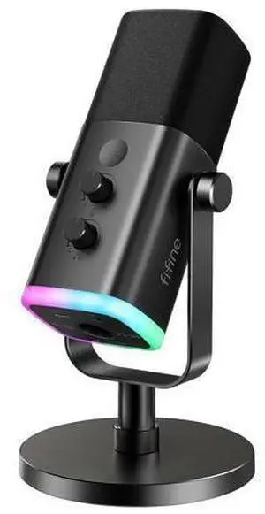 Deuninker USB/XLR Dynamic Microphone for Podcast Recording, PC Computer Gaming Streaming Mic with RGB Light, Mute Button, Headphones Jack, Desktop Stand, Vocal Mic for Singing YouTube-AmpliGame AM8 Deuninker USB/XLR Dynamic Microphone for Podcast Recording, PC Computer Gaming Streaming Mic with RGB Light, Mute Button, Headphones Jack, Desktop Stand, Vocal Mic for Singing YouTube-AmpliGame AM8