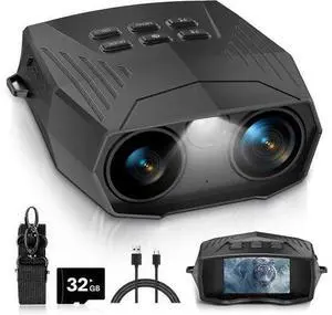 Deuninker Night Vision Goggles with 3'' Screen, 5K HD Video & 10x Zoom, Infrared Binoculars for Adults (Black) Deuninker Night Vision Goggles with 3'' Screen, 5K HD Video & 10x Zoom, Infrared Binoculars for Adults (Black)