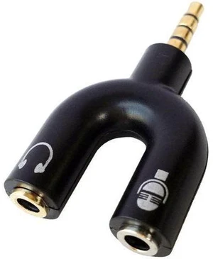 3.5mm Male to 2 Female Headphone Mic Audio Y Splitter Adapter with Separate Headphone/Microphone Plugs 3.5mm Male to 2 Female Headphone Mic Audio Y Splitter Adapter with Separate Headphone/Microphone Plugs