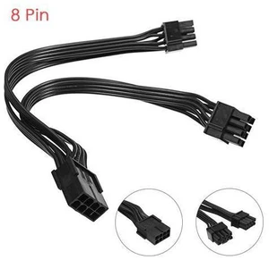 20cm Graphics Card 8 Pin Female to 2*8P(6+2)pin Extention Power Cable Male PCIe PCI Express 4 Lines Cable Connector 20cm Graphics Card 8 Pin Female to 2*8P(6+2)pin Extention Power Cable Male PCIe PCI Express 4 Lines Cable Connector