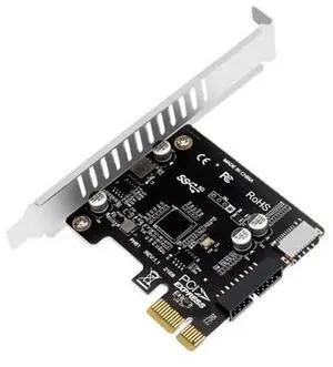ChenYang USB 3.0 20Pin USB 3.1 Gen 1 Type-E Front Panel Socket to PCI-E 1X PCI Express Expansion Card Adapter ChenYang USB 3.0 20Pin USB 3.1 Gen 1 Type-E Front Panel Socket to PCI-E 1X PCI Express Expansion Card Adapter