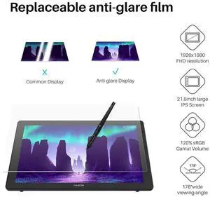 KAMVAS 22 Drawing Tablet with Screen 120% sRGB PW517 Battery-Free Stylus Adjustable Stand, 21.5inch Pen Display with Keydial Remote Bluetooth Programmable Keypad KAMVAS 22 Drawing Tablet with Screen 120% sRGB PW517 Battery-Free Stylus Adjustable Stand, 21.5inch Pen Display with Keydial Remote Bluetooth Programmable Keypad