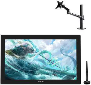 Kamvas Pro 24 4K UHD Graphics Drawing Tablet and Single Monitor Arm Kamvas Pro 24 4K UHD Graphics Drawing Tablet and Single Monitor Arm