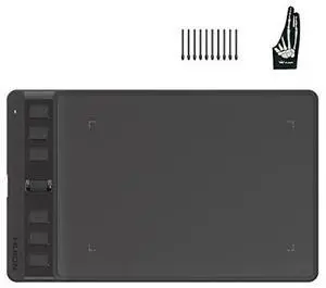 Inspiroy 2 Small Drawing Tablet Black Digital Art Tablet Bundle with Skeleton Artist Glove Inspiroy 2 Small Drawing Tablet Black Digital Art Tablet Bundle with Skeleton Artist Glove