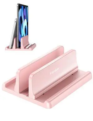 Vertical Laptop Stand Holder Plastic Adjustable Desktop Notebook Dock Space-Saving 3 in 1 for All MacBook Pro Air, Mac, HP, Dell, Microsoft Surface, Lenovo, up to 17.3 inches (Pink) Vertical Laptop Stand Holder Plastic Adjustable Desktop Notebook Dock Space-Saving 3 in 1 for All MacBook Pro Air, Mac, HP, Dell, Microsoft Surface, Lenovo, up to 17.3 inches (Pink)