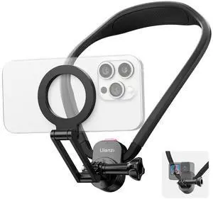 MG14 Magnetic Neck Mount for Phone/Action Camera, Phone Neck Holder Hands Free POV/Vlog Video Recording for iPhone Samsung Sony LG Google All Smartphones and GoPro Insta360 DJI Action Cameras MG14 Magnetic Neck Mount for Phone/Action Camera, Phone Neck Holder Hands Free POV/Vlog Video Recording for iPhone Samsung Sony LG Google All Smartphones and GoPro Insta360 DJI Action Cameras