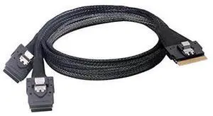 Vszerda PCI-E Ultraport Slimline SAS Slim 4.0 SFF-8654 8i 74pin to Dual SFF-8087 Mini SAS Cable PCI-Express Vszerda PCI-E Ultraport Slimline SAS Slim 4.0 SFF-8654 8i 74pin to Dual SFF-8087 Mini SAS Cable PCI-Express