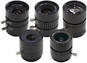 CS-Mount Lens Kit for Raspberry Pi HQ Camera (Type 1/2.3), 6mm to 25mm Focal Lengths, 65 to 14 Degrees, Telephoto, Wide Angle, Pack of 5 CS-Mount Lens Kit for Raspberry Pi HQ Camera (Type 1/2.3), 6mm to 25mm Focal Lengths, 65 to 14 Degrees, Telephoto, Wide Angle, Pack of 5