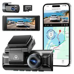 ADAS Dash Cam Front and Rear, 4K+2.5K UHD Dash Camera for Cars, 64GB Card Included, Voice Control, Bulit-in 5.8GHz Wi-Fi GPS, 3.19'' IPS Screen Dashcam, Night Vision, 24H Parking Mode M550 Pro ADAS Dash Cam Front and Rear, 4K+2.5K UHD Dash Camera for Cars, 64GB Card Included, Voice Control, Bulit-in 5.8GHz Wi-Fi GPS, 3.19'' IPS Screen Dashcam, Night Vision, 24H Parking Mode M550 Pro