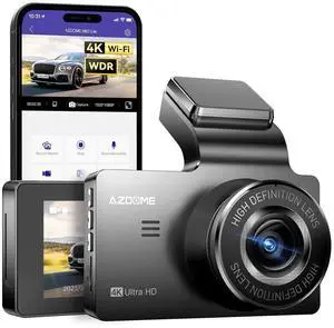 M63 Lite 4K Dash Cam Front, 2160P Car Camera with Night Vision WDR, 3 Inch IPS Screen Dash Camera Built-in WiFi, G Sensor Loop Recording 24H Parking Mode, Super Capacitor Time Screen Saver M63 Lite 4K Dash Cam Front, 2160P Car Camera with Night Vision WDR, 3 Inch IPS Screen Dash Camera Built-in WiFi, G Sensor Loop Recording 24H Parking Mode, Super Capacitor Time Screen Saver