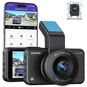 ADAS Dash Cam Front and Rear 2K+1080P, Free 64GB Card, WiFi 6 Dashcam, Voice Control Dash Camera for Cars, Car Camera with Parking Assist, G-Sensor 24H Parking Mode Loop Recording (M17 Pro) ADAS Dash Cam Front and Rear 2K+1080P, Free 64GB Card, WiFi 6 Dashcam, Voice Control Dash Camera for Cars, Car Camera with Parking Assist, G-Sensor 24H Parking Mode Loop Recording (M17 Pro)