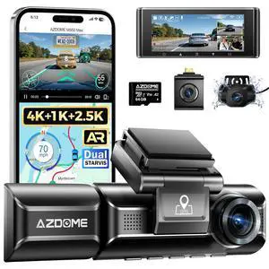 M550 Max 4K 3 Channel Dash Cam, Dual STARVIS Sensors, AR Effects 4K+2.5K+1080P Front and Rear Inside Triple Car Camera, Built-in WiFi GPS, 64GB Card Included, IR Night Vision, WDR, G-Sensor M550 Max 4K 3 Channel Dash Cam, Dual STARVIS Sensors, AR Effects 4K+2.5K+1080P Front and Rear Inside Triple Car Camera, Built-in WiFi GPS, 64GB Card Included, IR Night Vision, WDR, G-Sensor