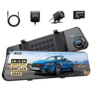 PG17 Max Mirror Dash Cam with 20ft 4 Pin Extension Cable PG17 Max Mirror Dash Cam with 20ft 4 Pin Extension Cable