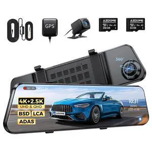 PG17 Max Mirror Dash Cam with 256GB TF Card and 3-Lead Type-C USB Hardwire Kit (JYX05) PG17 Max Mirror Dash Cam with 256GB TF Card and 3-Lead Type-C USB Hardwire Kit (JYX05)