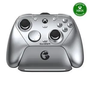 G7 Pro Wired Controller for Xbox Series X|S, Xbox One, Wireless Gamepad for PC&Android with TMR Sticks, Hall Effect Analog Triggers, 1000Hz Polling Rate, 3.5mm Audio Jack - Silver G7 Pro Wired Controller for Xbox Series X|S, Xbox One, Wireless Gamepad for PC&Android with TMR Sticks, Hall Effect Analog Triggers, 1000Hz Polling Rate, 3.5mm Audio Jack - Silver